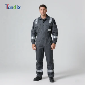 Hi Vis Flame Resistant High Visibility Fireproof Overall Uniform Mining Coal Oil Gas Reflective Safety Workwear FR Work Coverall