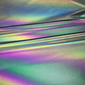 Fashion Rainbow Color High Visibility Reflective Fabric Material for Outdoor Shell Clothing