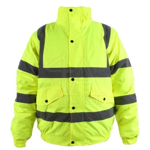 Men Safety Jacket With Bright Colors And Reflective Material Ideal For Construction And Industrial Use