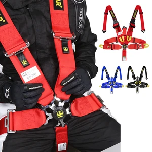 2'' KYOSTAR Racing Car Safety Seatbelt/Safety Harness with Ultra Soft Heavy Duty Shoulder Pads 4-Point Red