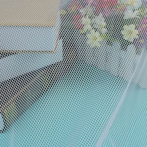 Hexagonal Honeycomb 120gsm Polyester Mesh Fabric for Tent, Bags Baby Trolley Reflective Vest