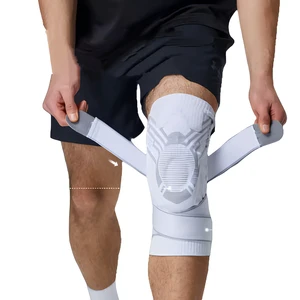 Factory Sports Breathable Lightweight Nylon Sports Fitness Anti-Slip Protective Bandage Compression Knee Brace Sleeves