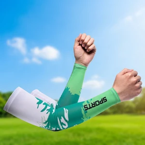AOFIT Comfortable UV Protection Cooling Eco-Friendly Custom Logo Unisex Arm Sleeves Lightweight Ice Silk Fabric Breathable Quick