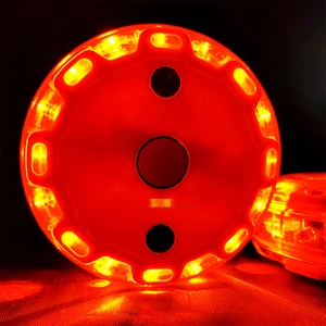 Led Flare Light with 9 Modes Ip68 Waterproof for Traffic and Route Vehicle Transportation Rechargeable Beacon Light Small Size