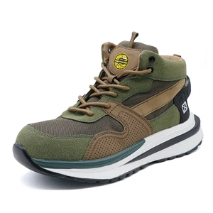 MAXITOUGH Custom Fashion Steel Toe Labor Footwear Suede Leather Upper Heavy Duty Construction Injection Safety Shoes for Men