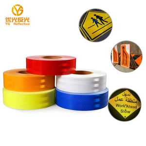 Edge Reflective Truck Vinyl Tape Retroreflective Sheeting Tape Reflector Safety Stripe PET Reflective Tape