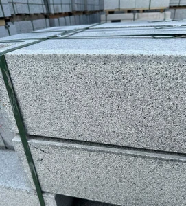 Grey Granite Outdoor Park Road Edge Curbstone High Strength Weather Resistant