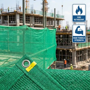 Construction Safety Net | HDPE Scaffold Debris Netting | UV Resistant Building Mesh For Fall Protection