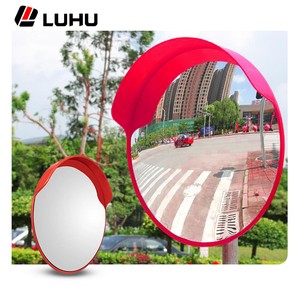 Hot Selling LUHU LH-GJJ Outdoor Convex Mirror 180 Viewing Angle 800mm Diameter Green Environmental PC ABS Traffic Safety Top