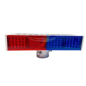 Flashing Emergency Traffic Warning Lights Double-sided Red Blue Solar-Powered Plastic Aluminum IP65 Protection High-Intensity
