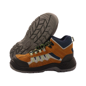 AODEXIANG Industrial Unisex Genuine Leather Upper Lace-Up Work Boots Steel Toe Cap Winter Safety Shoes Construction Site PU