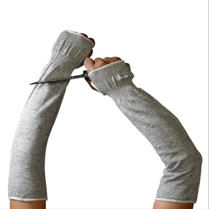 Cheap Anti-cutting Sleeves Protective HPPE 5 Level Anti Cut Resistance Arm Sleeves for Glass Processing