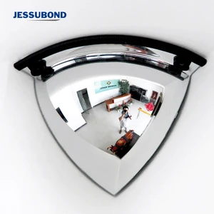 High Visibility Quarter Dome Mirror Waterproof & Dustproof Street Corner Traffic View Mirror for Road Safety Observation