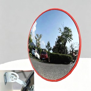 Low Price 80cm Indoor 180 Dome Wide Angle Convex Mirror High-definition PC Anti-Glare Safety Mirror 2 Pieces For Supermarkets
