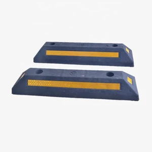 Wear Resistance Rubber Speed Bump Public Part Car Speed Bumper Belt Highway Road Speed Plate Thickened Rubber Bumper