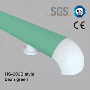 Colorful Safety Handrail PVC Anti-microbial Corridor Guard With Aluminum For Children Pediatric Hospital