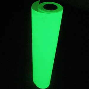 Emergency PVC Self-Adhesive Glow-in-Dark Photoluminescent Printable Vinyl Film Reflective Safety Warning Signs