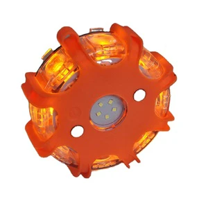 6 Pack Red Roadside Beacon Safe Sync Led Emergency Road Flare