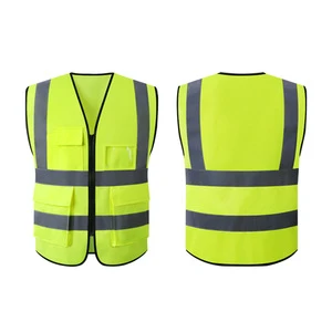 Factory Price Reflective Safety Clothing Traffic Security Construction High Visibility ANSI Certified Logo 100% Polyester