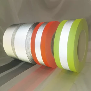 Treflector High-Reflection Fabric Strip Flame Retardant Warning Reflective Tape for Reflective Safety Vests/Jackets