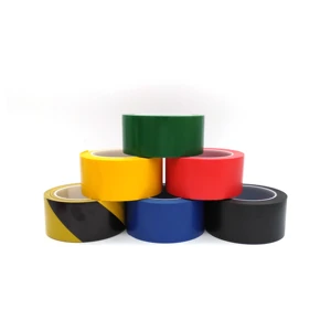 Factory Single Sided Custom Rubber Adhesive Warning Safety Tape for Industrial Floor Marking Water Resistant & Durable PVC