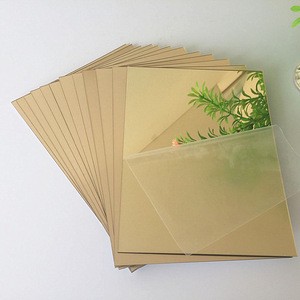 1220*1830mm 1220x2440mm 1mm 2mm Gold Acrylic Mirror 20 Sheets In One Batch