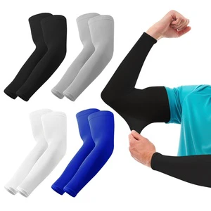 Compression UV Arm Sleeves for Summer Outdoor Sports Sunscreen Protective Workout Sleeves for Arm Volleyball Running Soccer