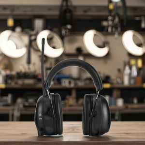 Best Electronic Hearing Protection Earmuffs Bluetooth 5.4 Noise-Canceling Foldable Design Rechargeable ABS Material NRR 25dB