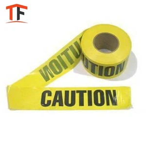 High Quality Vinyl Synthetic Yellow and Black Danger Caution Tape