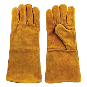 40cm 16inch Safety Protection Leather Welding Gloves Anti-static Touchscreen 9 oz Safety Cuff Premium Designed Heat Resistance