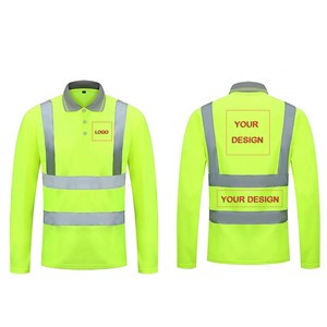 Customizable Polyester Reflective Safety Clothing High Reflective Waterproof Work T-Shirt Reflective Vest Jacket Visibility