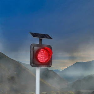 200mm Blinking Red Traffic Light Outdoor Traffic Warning Products
