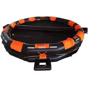 Daiseanuo AOR Orange Super Quality MED Approved CCS EC HSC Certified Open-reversible Rubber Inflatable Life Raft 6~100 Life