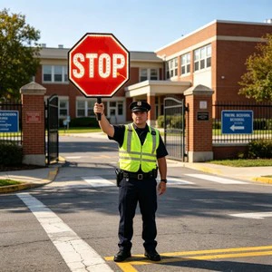 Reflective LED Stop Sign Traffic Control Road Safety Sign Waterproof Handheld Stop Sign