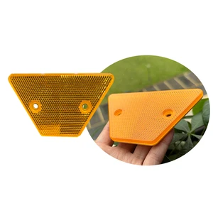 Yellow Trapezoidal Plastic PMMA Reflector