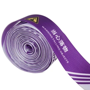 High Visibility Reflective Waterproof Herringbone Digital Print Caution Tape Safety Barrier Webbing Warning Tape for Isolation