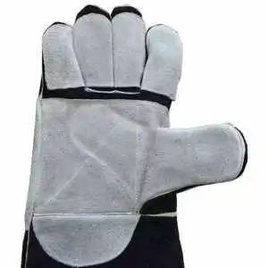 Heat Resistant Leather Welding Gloves Spark Resistant Gloves 35cm Welding Gloves Arc Welding Gloves Metalworking Gloves