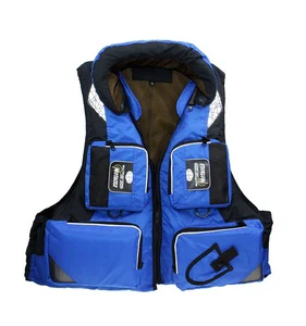 Professional Adult Fishing Life Vest with Super Buoyancy Detachable Multi-Pocket Life-Saving Features for Sea Fishing