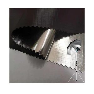 DANLU Wholesale Ripstop Nylon Fabric Silver Coated Fabric Blackout Silver Reflective Fabric Reflective Oxford for Photography