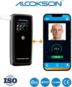 Fuel Electrochemical Alcohol Tester High Precision Digital LCD Display BreathalyZer Can Be Customized Breathalyzer