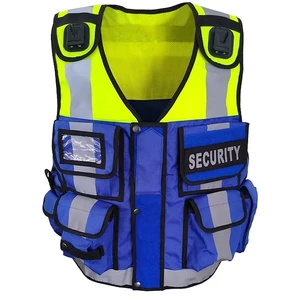 Safety High Visibility Reflective Work Vest for Men Women Customized Color Logo Multifunctional Pocket 100% Guard Uniform