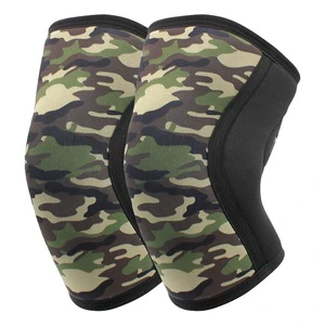 Neoprene 7mm Stiff Knee Sleeves for Weightlifting and Fitness Logo Customizable Protective Gear with Low MOQ