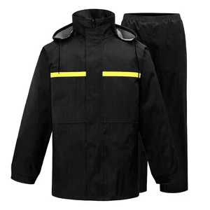 Heavy Duty Class II Hi Vis Safety Rain Waterproof Reflective Trench Clothing with High Visibility for Daytime