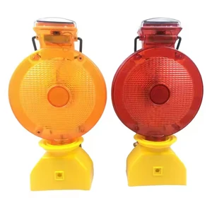 Traffic Warning Solar Powered Mobile Led Barricade Light Road Traffic Intelligent Cone Construction Warning Flashing Light