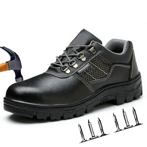 OEM Wholesale Cheap Price Labor Work Safety Shoes Iron Toe Anti-puncture Low Cut Non-slip Rubber Sole for Construction Site