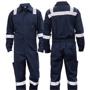 Wholesale New Workwear One Piece Work Coveralls Safety Worker Uniform With Reflective Strips Working Suit