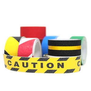 Yellow-Black Anti-Slip Safety Tape PVC Single-Sided Acrylic Adhesive Yellow-Black Warning Tape
