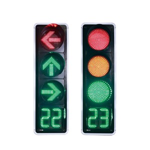 Traffic Safety Intersection signal Light 300mm 400mm Three-color LED Traffic Flash Light