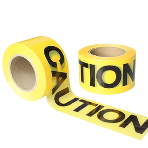Manufacturer's Barricade Caution Hazard Safety Warning Tape Non-Adhesive Polyethylene (PE) Tape