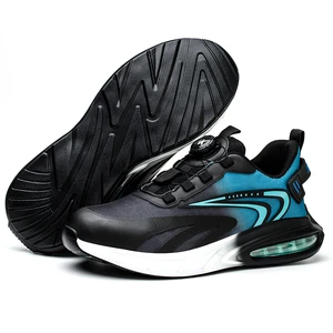 Lightweight Breathable Anti-Slip Work Shoes with Steel-Head Polyurethane Air Cushion Sole Factory Price Safety Shoes PU Insole